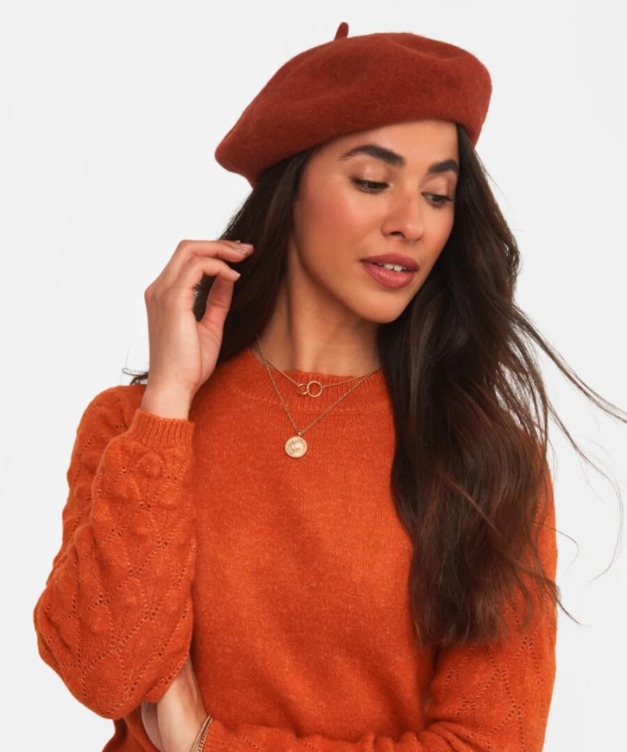 Joe Browns Women's Hot Pink Lille City Wool Beret - Soft Wool French Style Hat