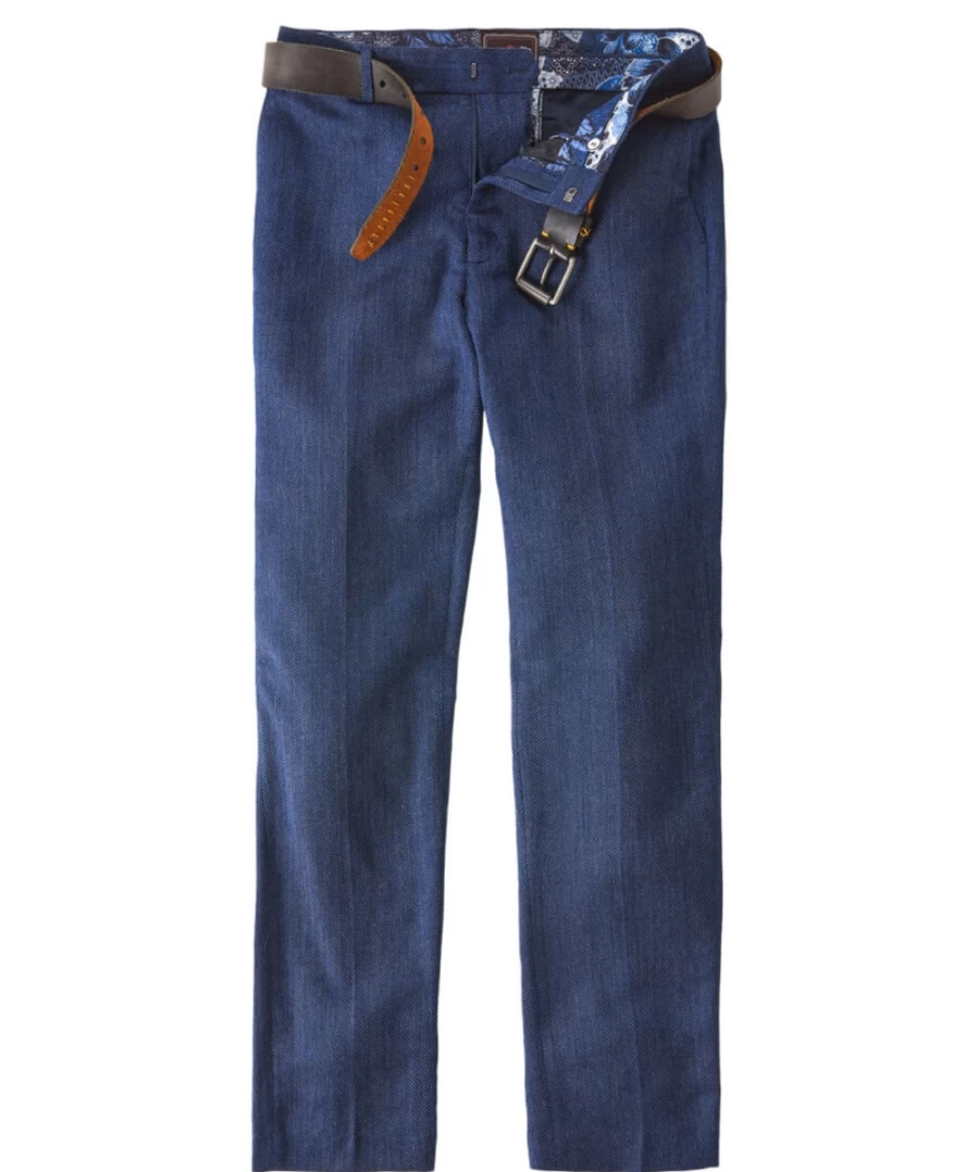 Joe Browns Men's Navy Perfect Partner Trousers - Classic Fit Casual Pants