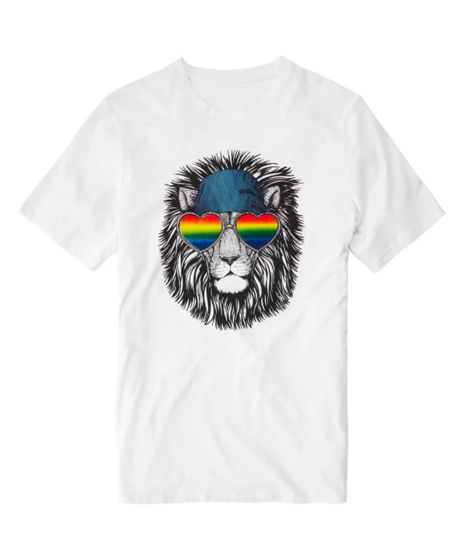 Joe Browns Men's White Sunset Graphic Tee - Casual Short Sleeve T-Shirt