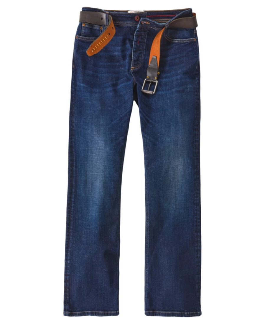 Joe Browns Men's Dark Vintage Bootcut Jeans - Classic Retro Denim Trousers