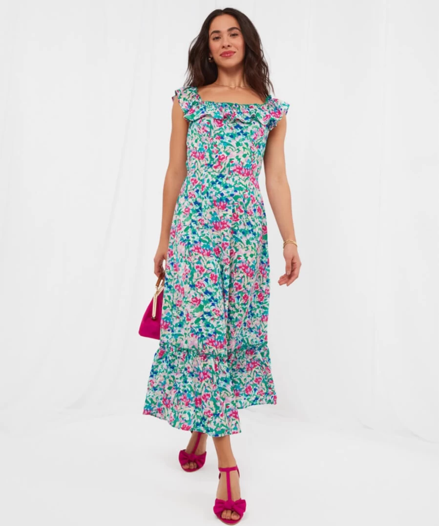 Joe Browns Women's Evelyn Summer Days Dress in Multi Color - Floral Boho Style Summer Dress