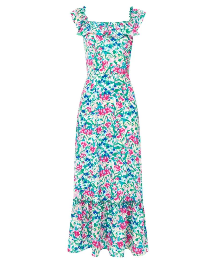 Joe Browns Women's Evelyn Summer Days Dress in Multi Color - Floral Boho Style Summer Dress