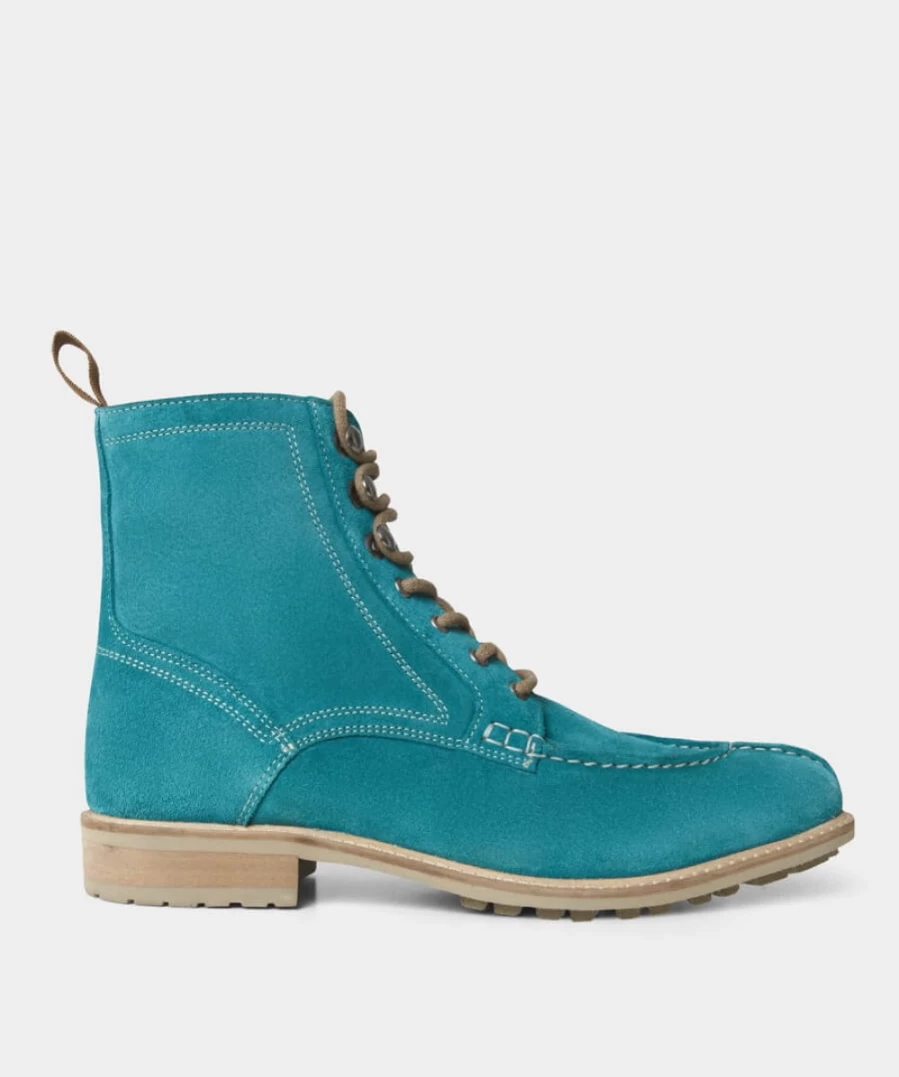 Joe Browns Men's Green Suede Boots – Alex Style Casual Footwear