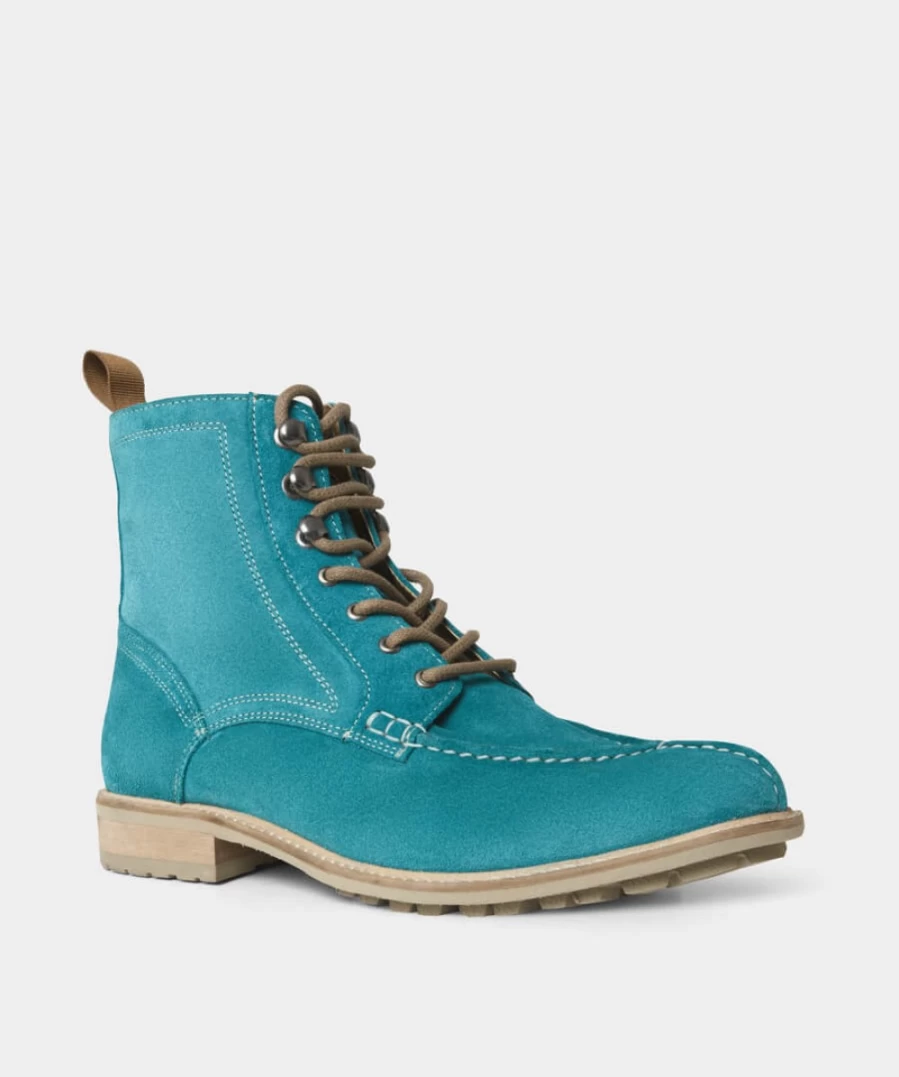 Joe Browns Men's Green Suede Boots – Alex Style Casual Footwear