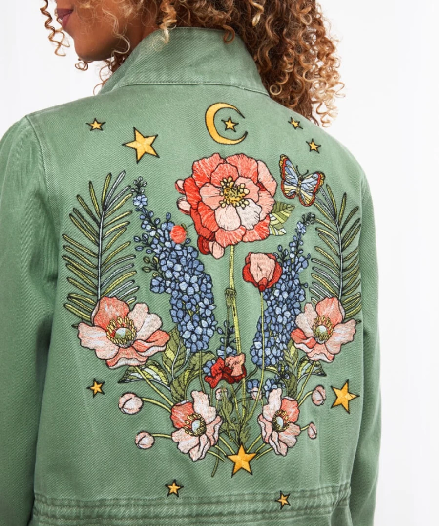 "Joe Browns Women's Multi-Color Cool & Casual Embroidered Jacket"