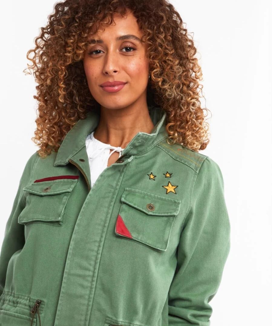"Joe Browns Women's Multi-Color Cool & Casual Embroidered Jacket"