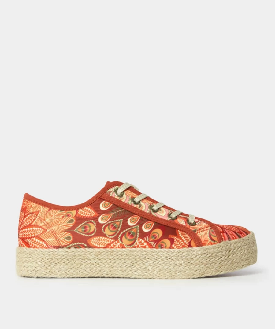 Joe Browns Women's Summer Oasis Shoes in Orange Multi - Comfortable & Stylish Footwear