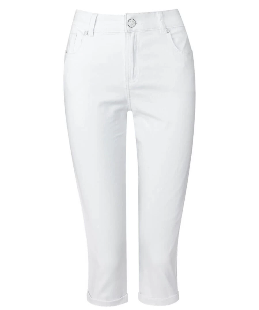 Joe Browns Women's Blue Capri Pants - Stylish Casual Summer Trousers