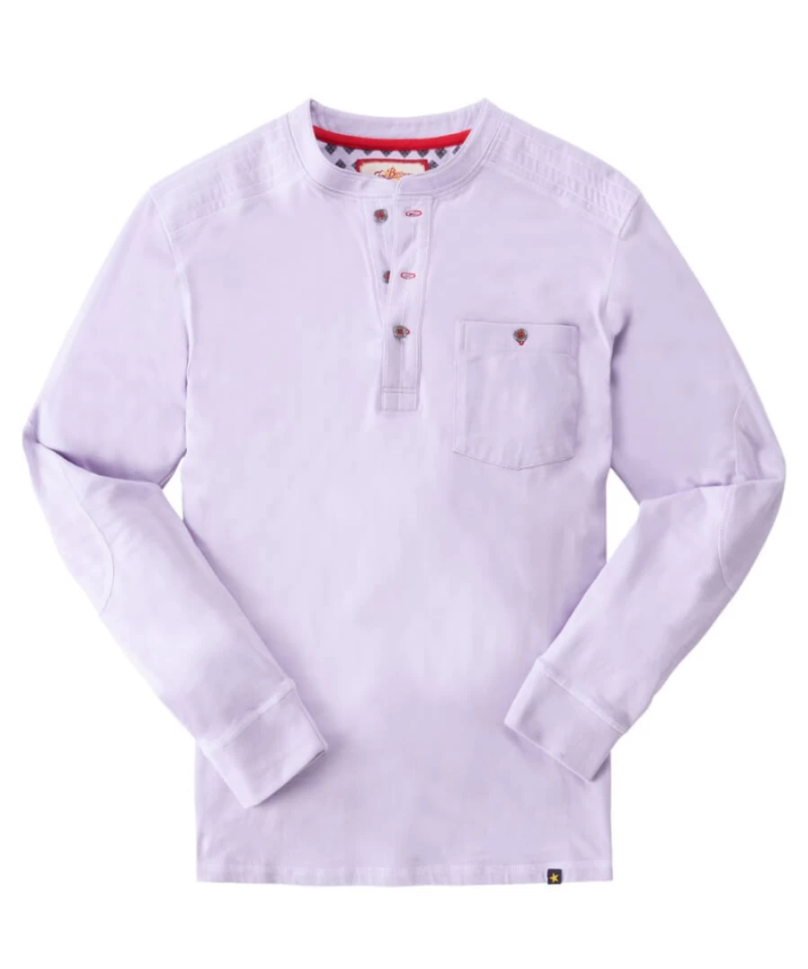 Joe Browns Men's Lilac Burner Henley Shirt