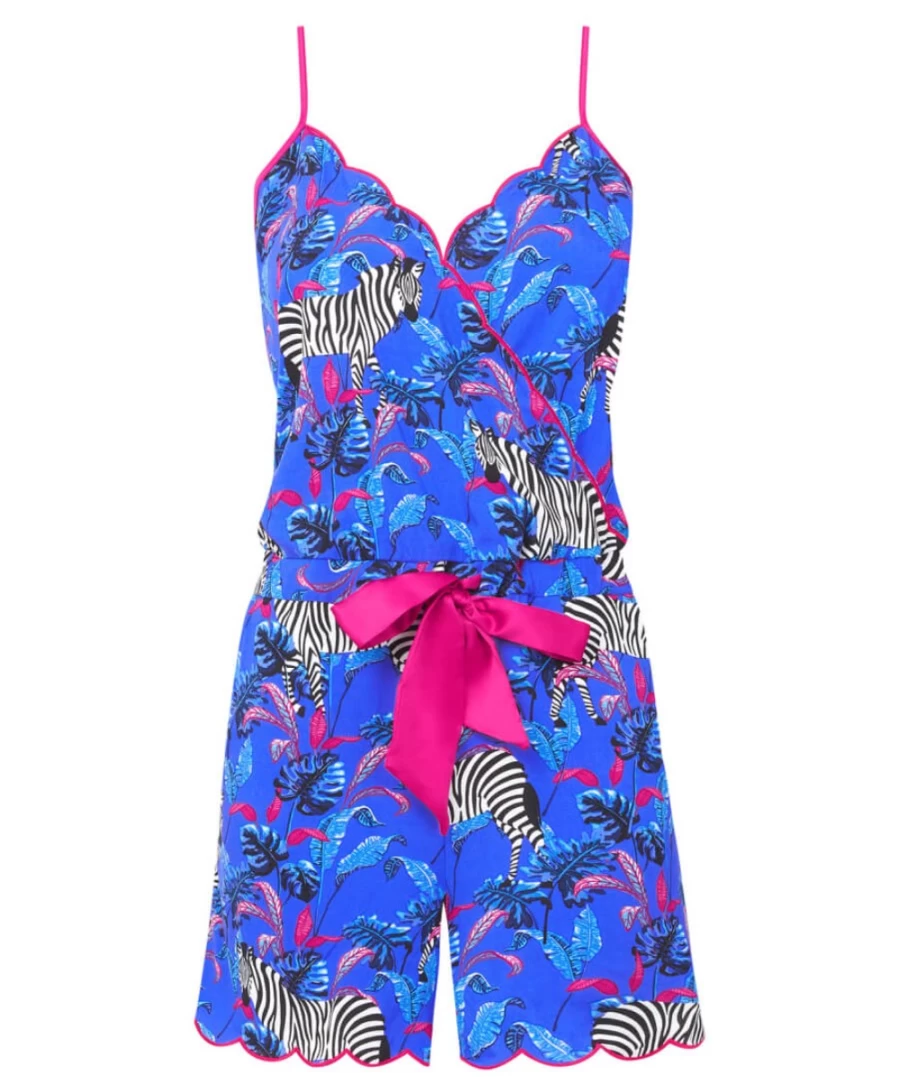 Joe Browns Women's Multi-Color Zebra Print Playsuit - Stylish Boutique Jumpsuit