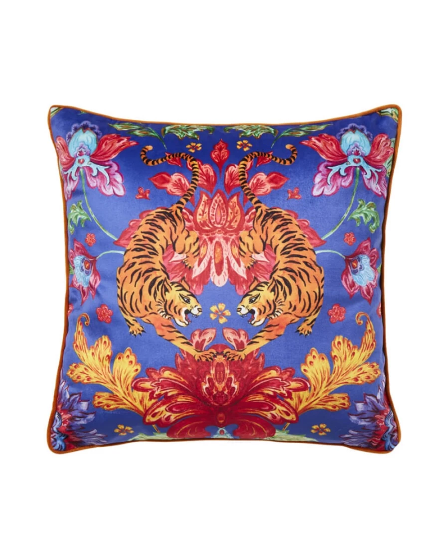 Joe Browns Terrific Tiger Floral Cushion - Multi Color Decorative Pillow Cover