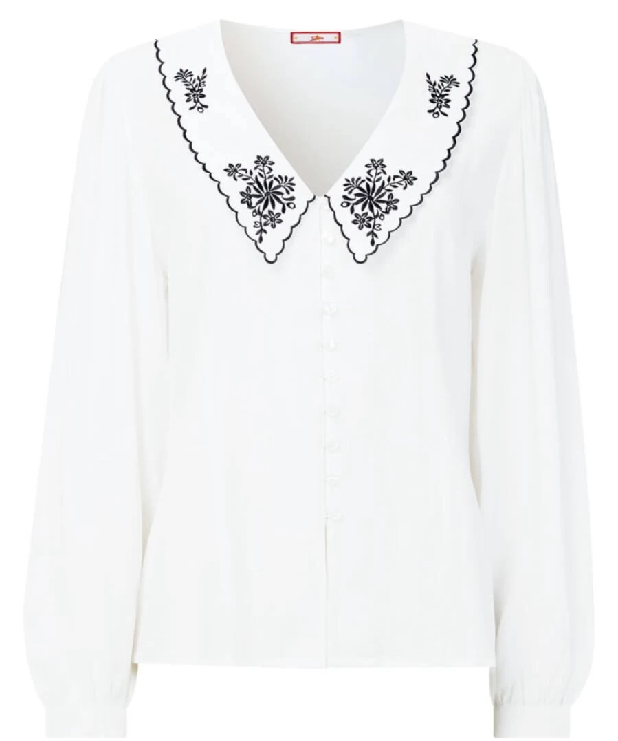 Joe Browns Women's White Pretty Perfect Blouse - Elegant Feminine Top