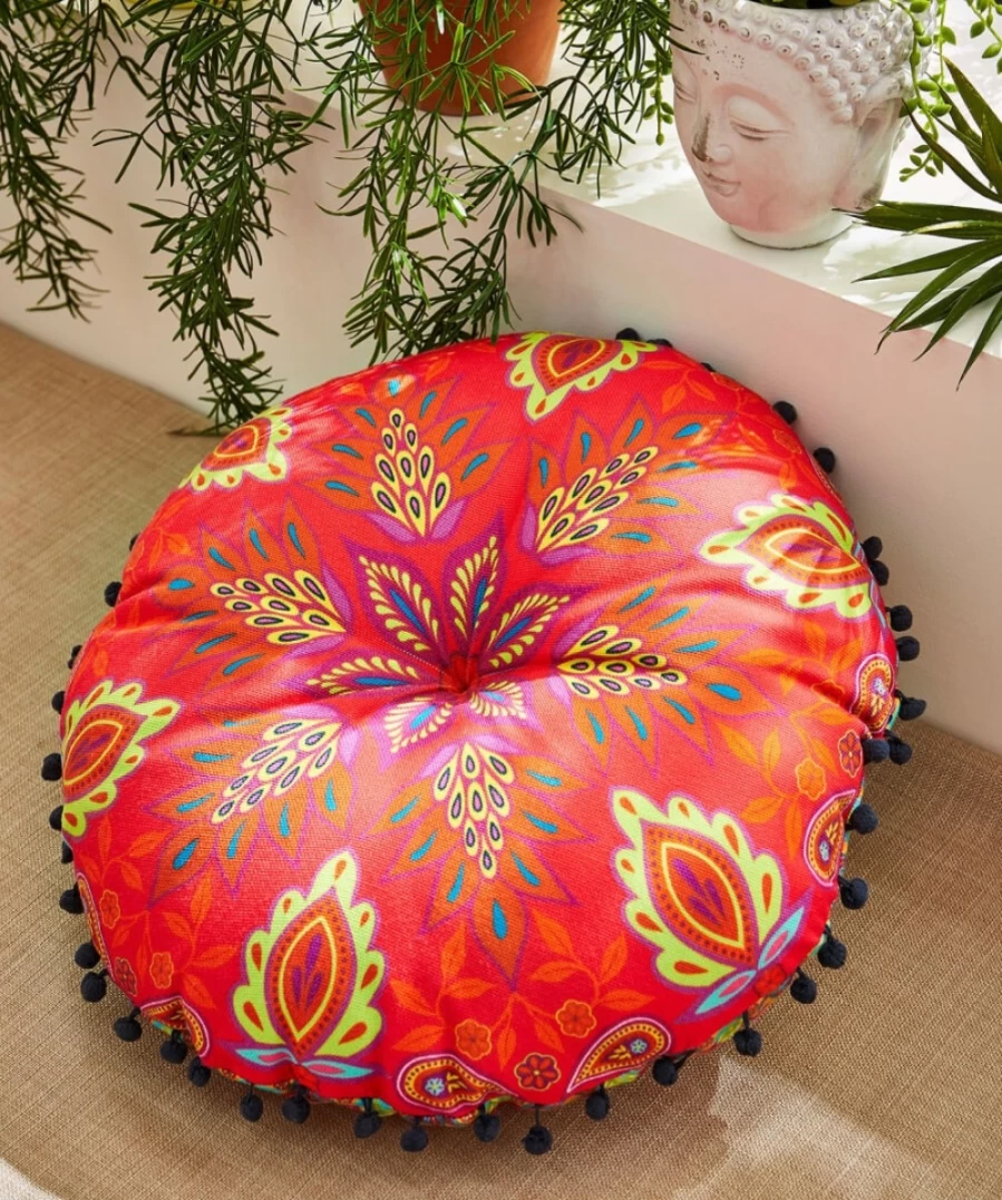 Joe Browns Multi-Colored Remarkable Round Outdoor Cushion for Patio & Garden Comfort