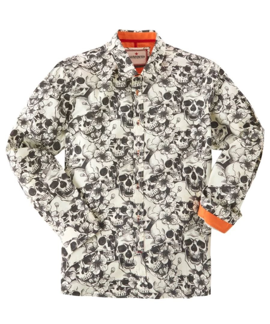 Joe Browns Men's Bone Color Dead Cool Shirt - Stylish Casual Wear