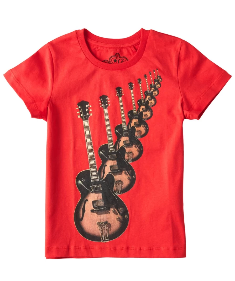 Joe Browns Kids Red Music Inspired Graphic Tee - Reflect In The Music T-Shirt