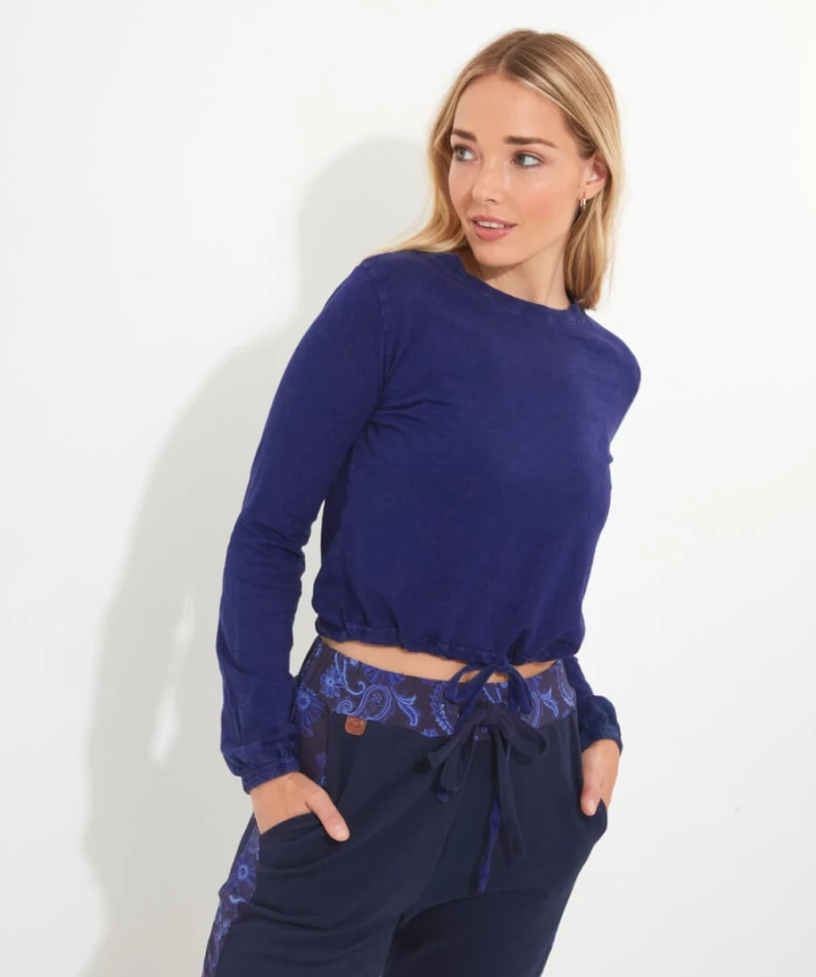 Joe Browns Women's Blue Free Spirit Sweatshirt - Boho Chic Casual Pullover