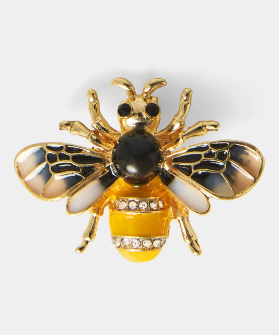 "Joe Browns Women's Yellow Multi Busy As A Bee Brooch - Stylish Floral Bee Pin"