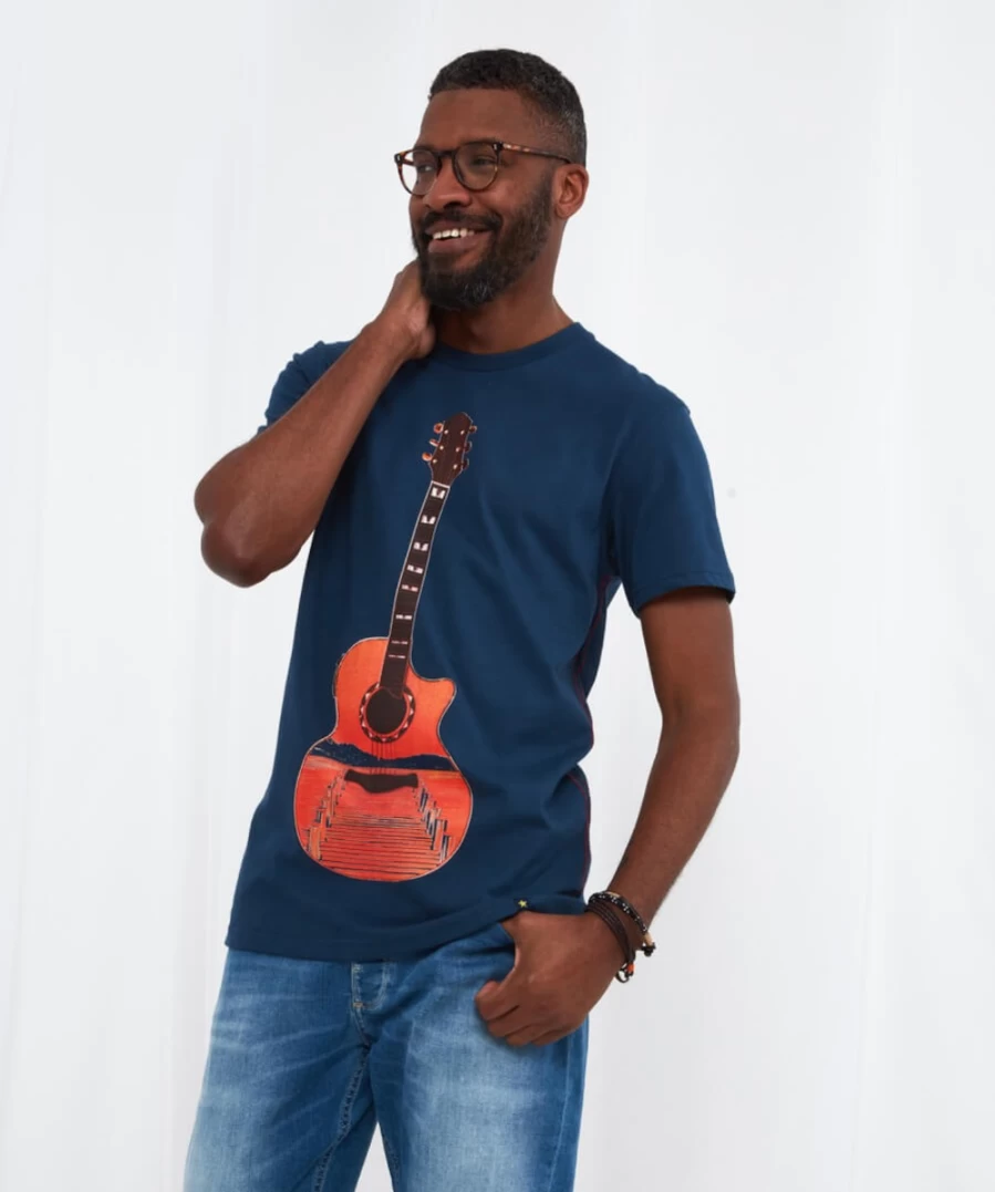 Joe Browns Men's Navy Guitar Jetty T-Shirt