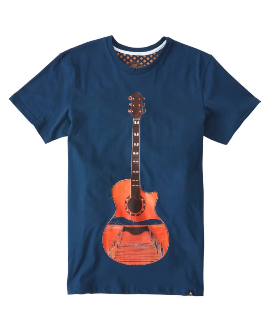 Joe Browns Men's Navy Guitar Jetty T-Shirt
