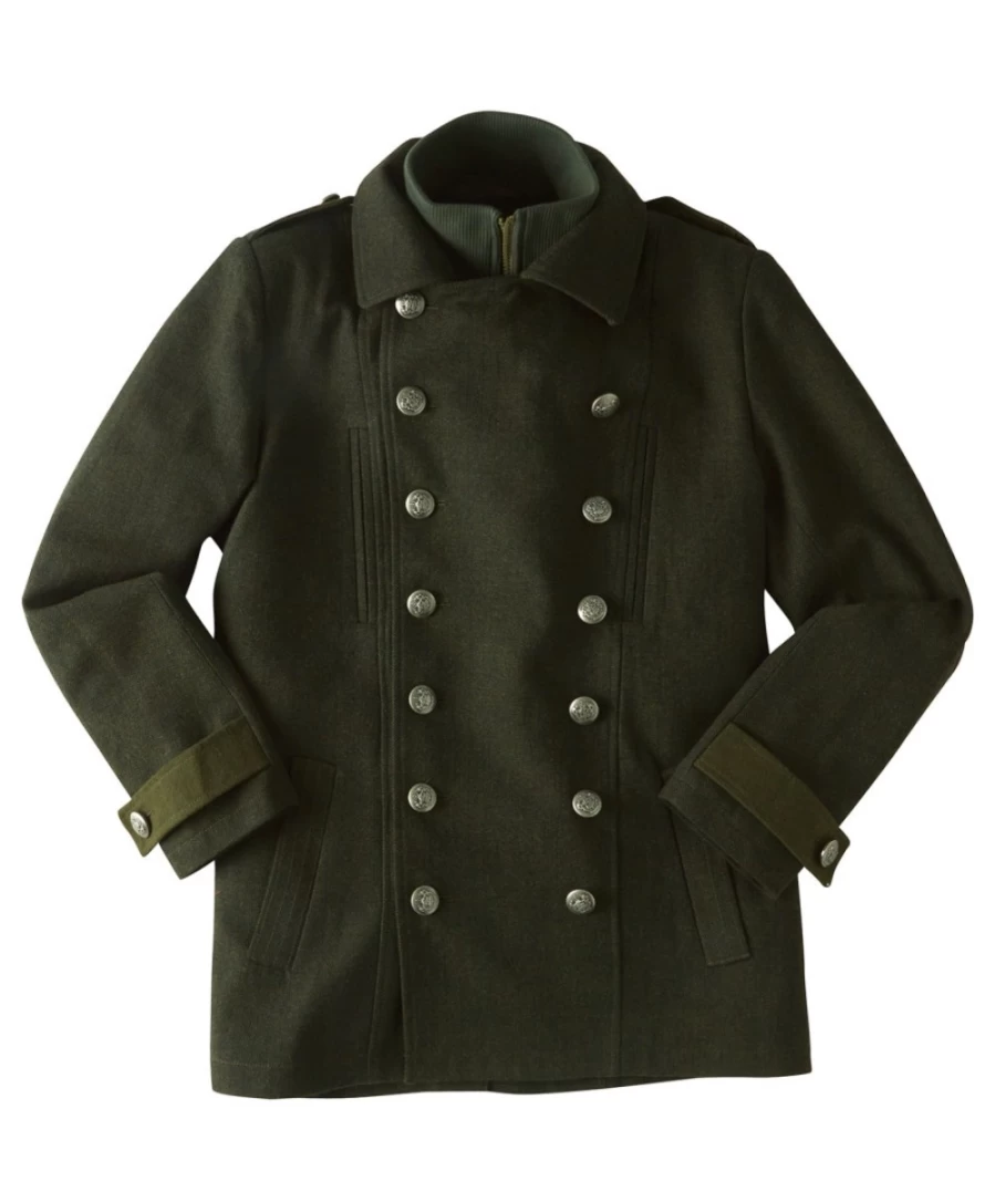 Joe Browns Men's Green Military Style Coat - Vintage Inspired Outdoor Jacket