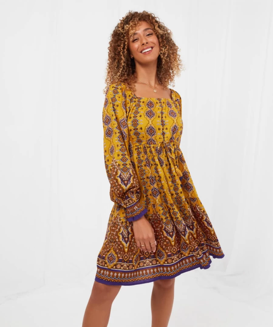 Joe Browns Women's Yellow Floral Dress - Chloe's Favorite Summer Style