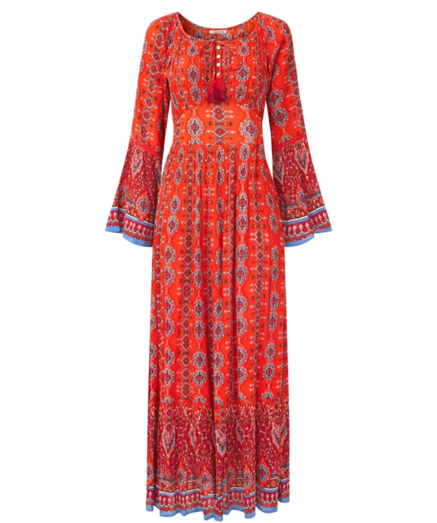 Joe Browns Women's Florence Boho Dress in Multi Color - Stylish Floral Printed Bohemian Maxi Dress