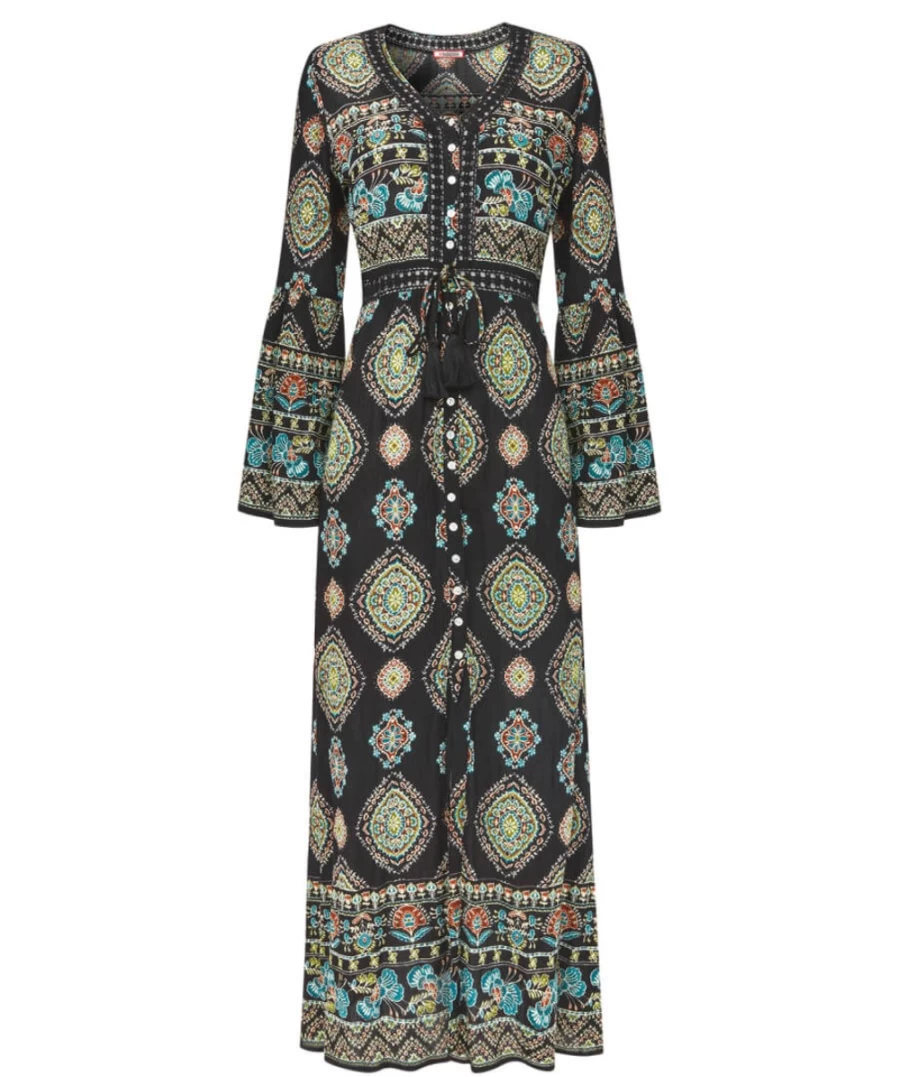 Joe Browns Women's Black Ultimate Boho Dress - Stylish Bohemian Maxi Dress