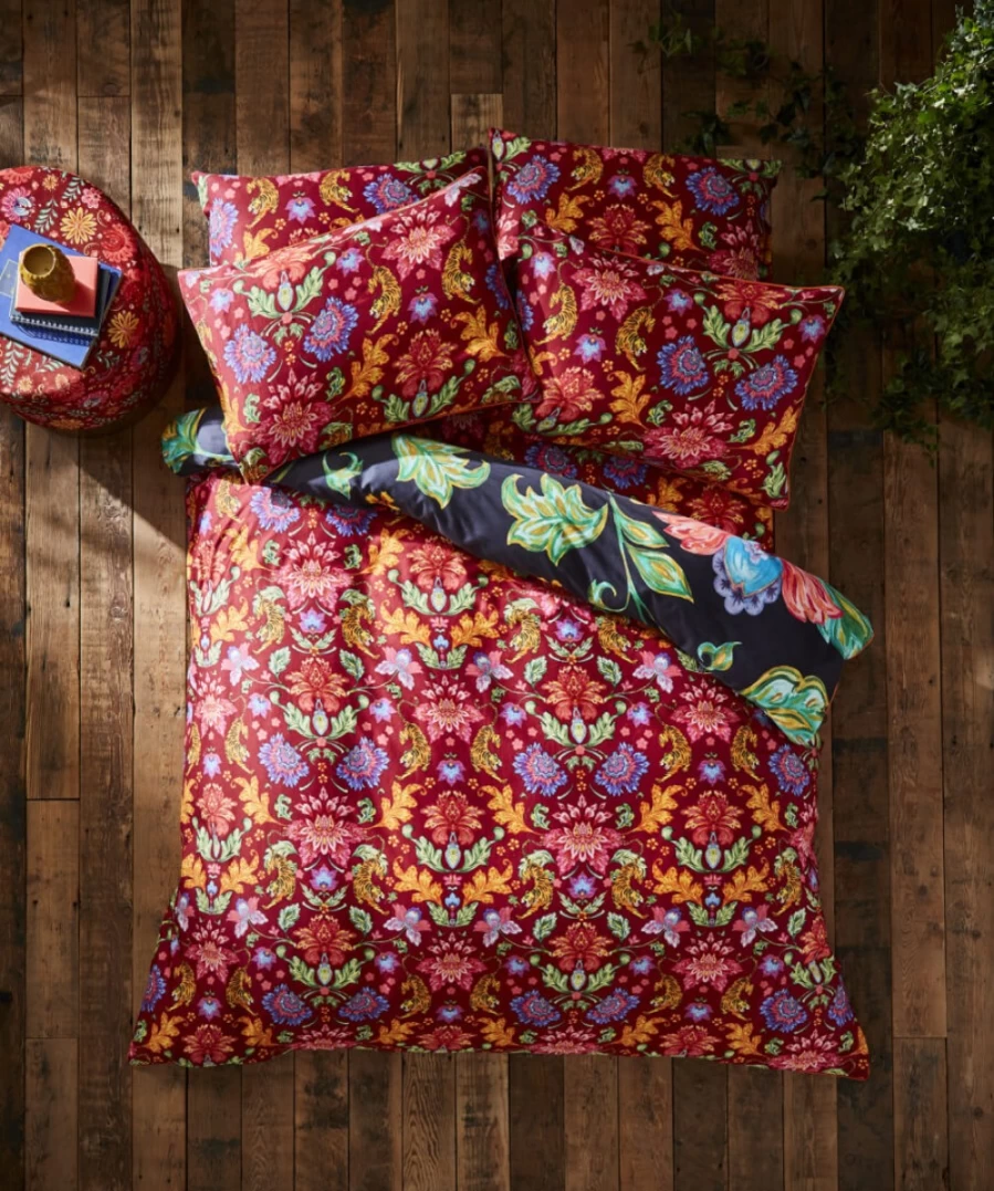 Joe Browns Terrific Tiger Reversible Duvet Cover Set - Multi Color Bold Animal Print Bedding