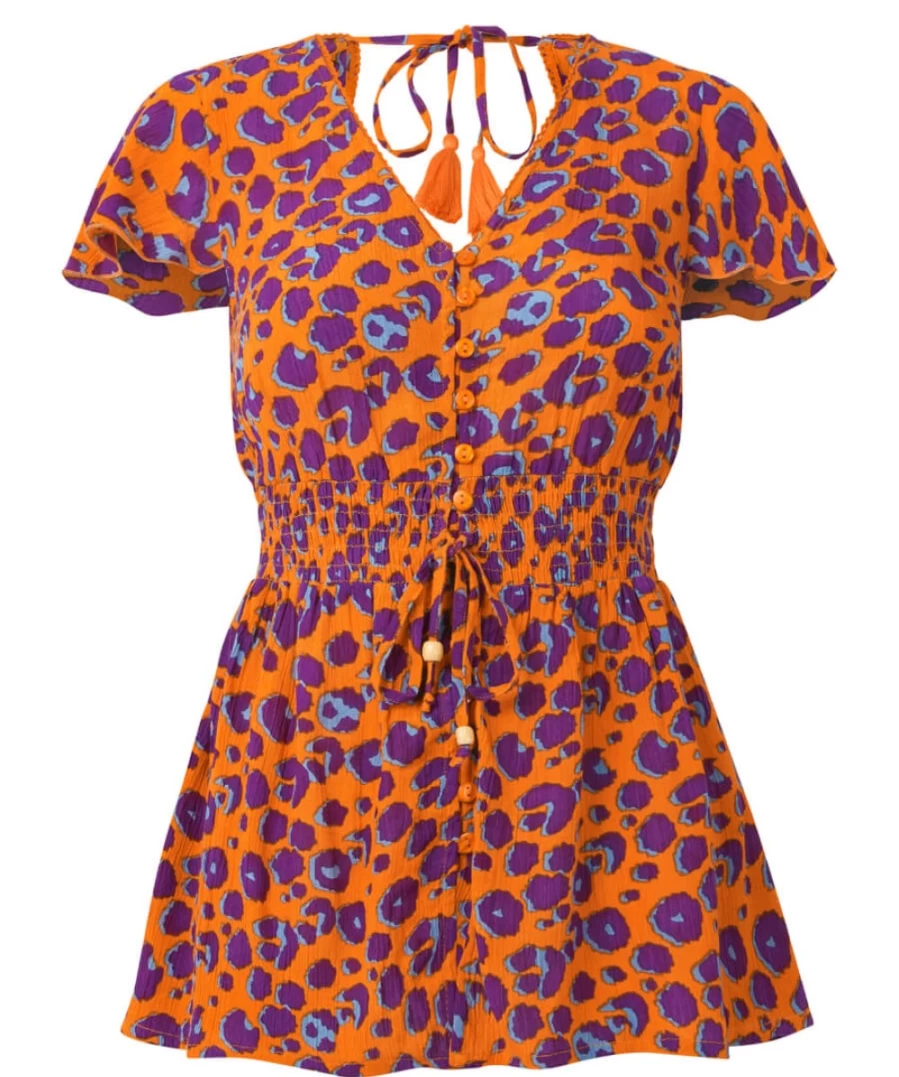 Joe Browns Women's Lana Animal Print Blouse in Multi-Color