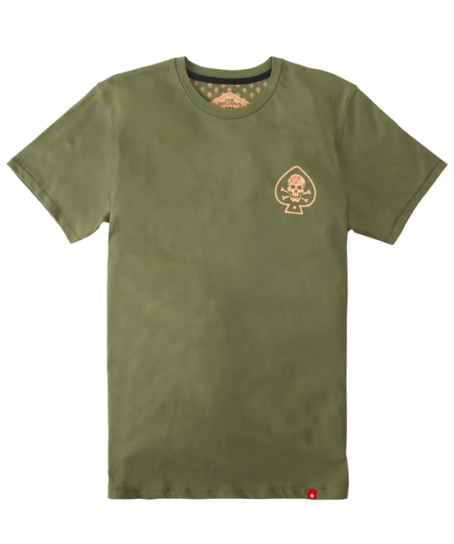 Joe Browns Men's Khaki Wind In Your Hair T-Shirt