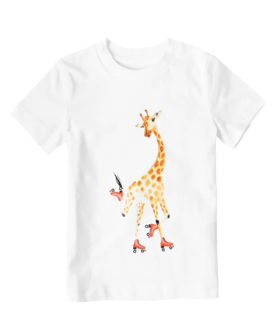 Joe Browns Kids White Groovy Giraffe Graphic T-Shirt