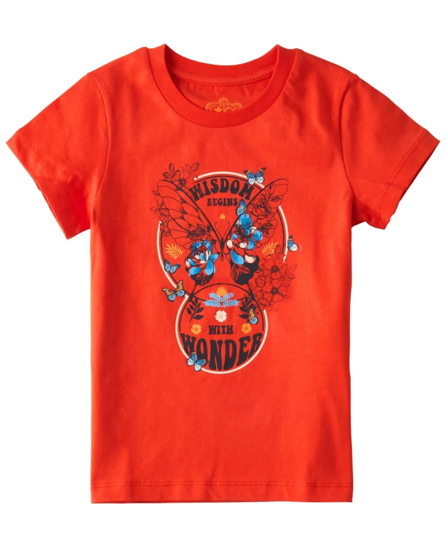 "Joe Browns Kids Red 'Wisdom Begins With Wonder' Top"