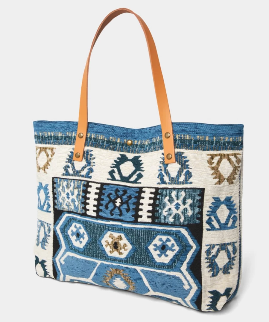 Joe Browns Women's Blue Multi Fraser Island Carpet Bag