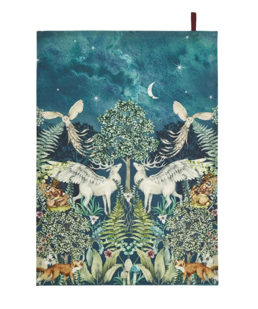 Joe Browns Set Of 3 Multi-Colored Fabulous Forest Tea Towels - Kitchen Decor, Gift Idea