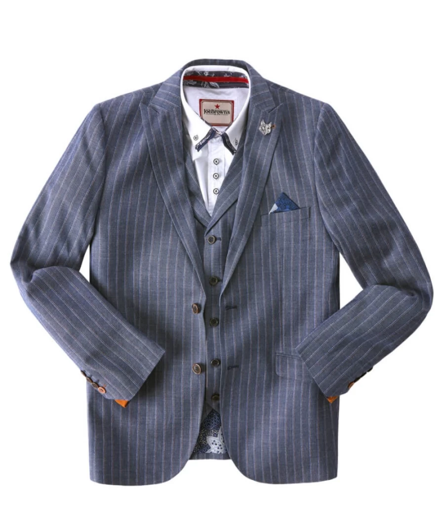 Joe Browns Men's Blue Deadly Dapper Blazer - Stylish Formal Wear for Men