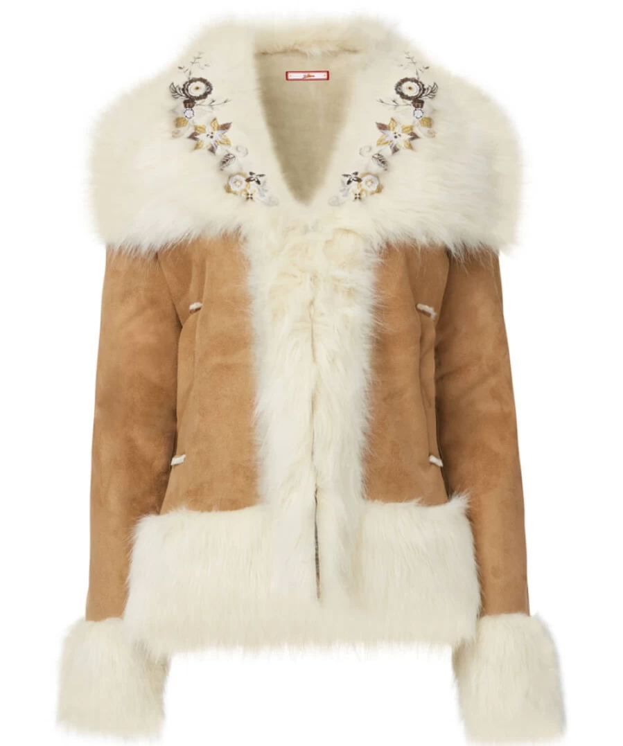 Joe Browns Women's Natural Faux Fur Coat - Stylish Winter Outerwear