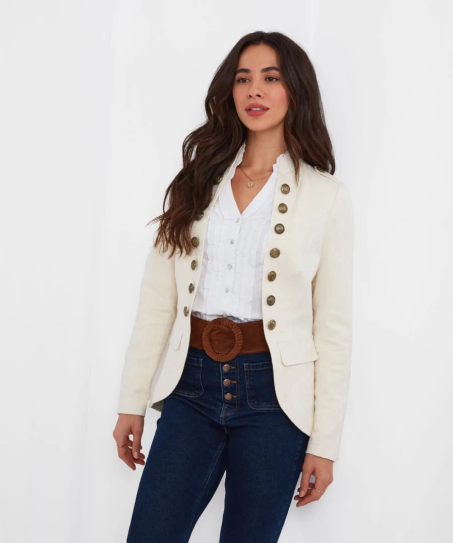 Joe Browns Women's Cream Military Jacket - Must-Have Stylish Outerwear