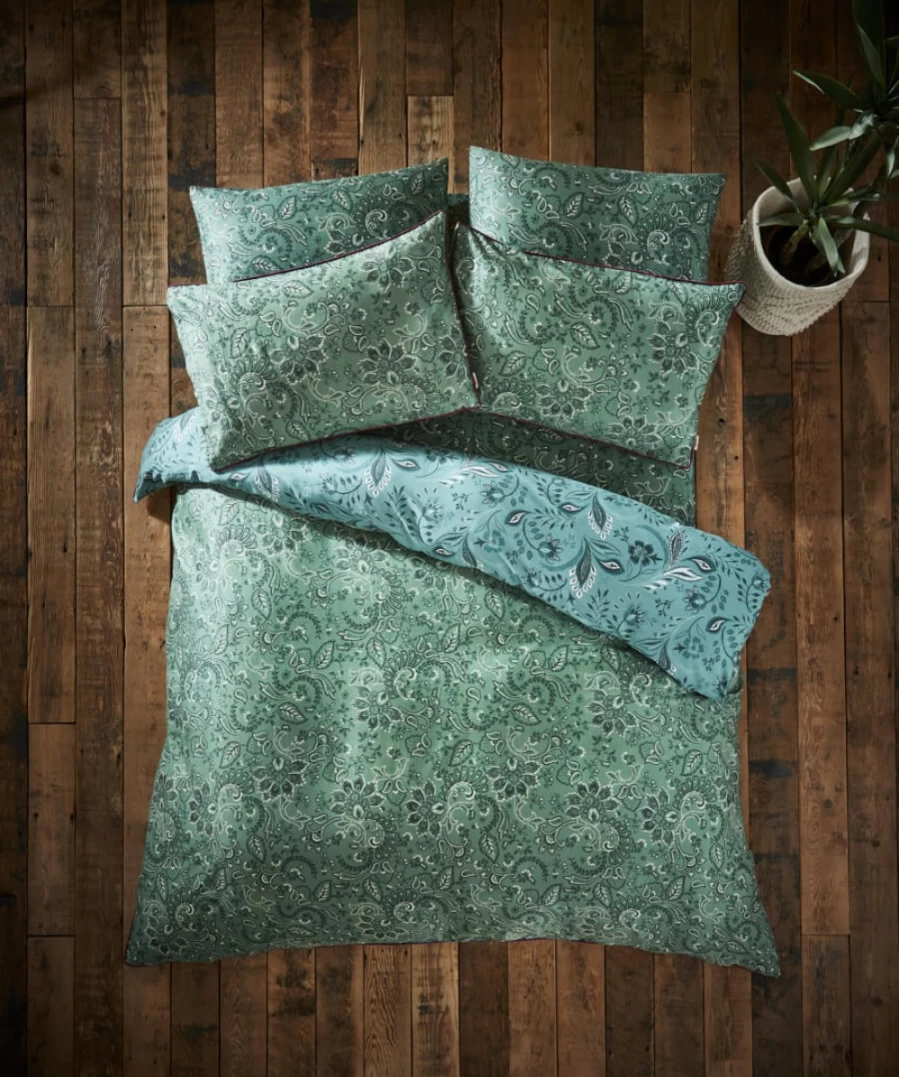 Joe Browns Multi-Colored Sloe Joes Serene Green Bed Set - Stylish & Comfortable Bedding Collection
