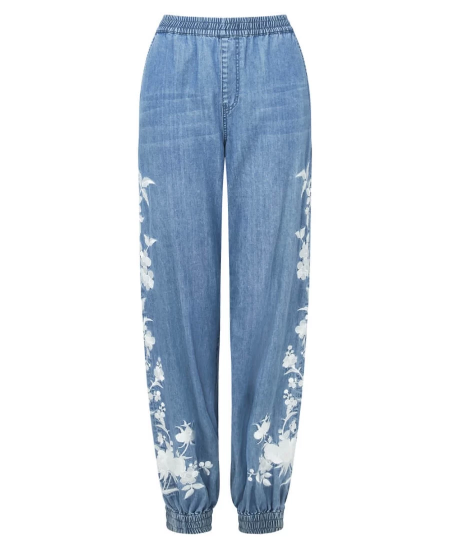 Joe Browns Women's Dreamer Embroidered Soft Jeans in Multi-Color