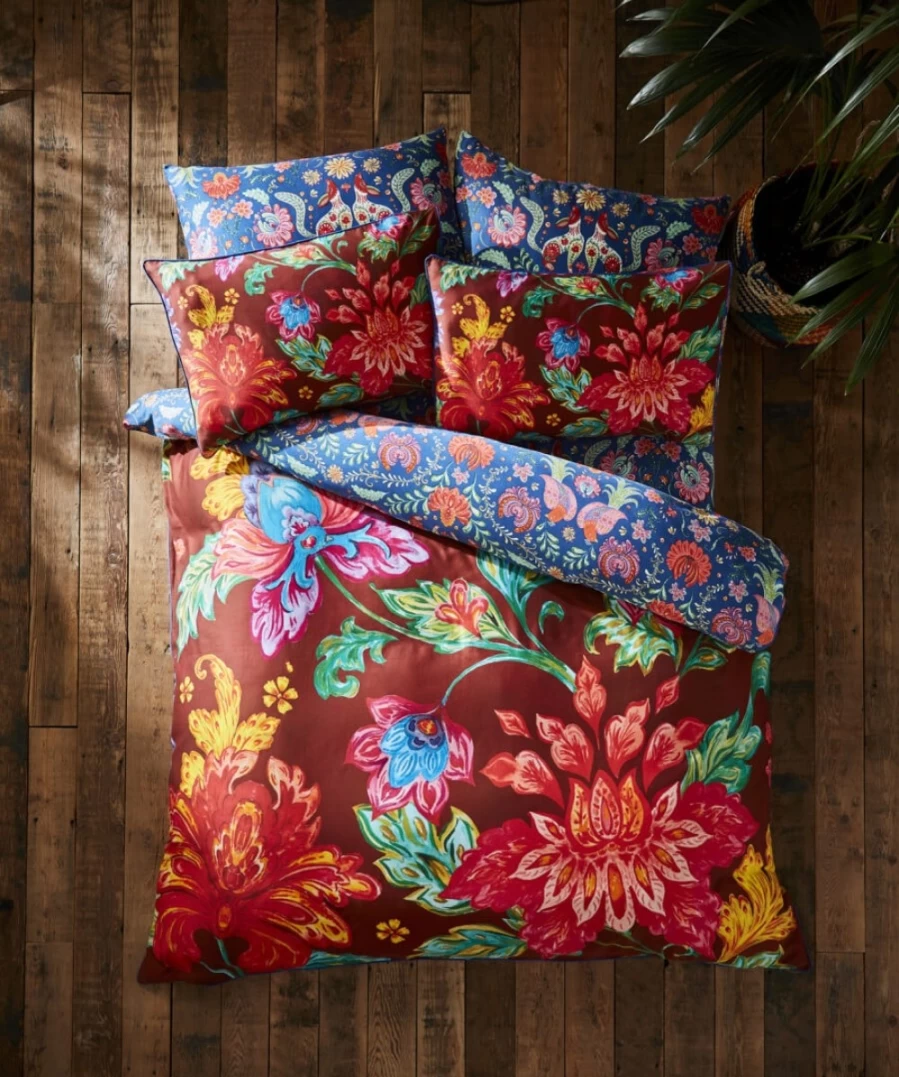 Joe Browns Bright & Bold Floral Reversible Bedding Set - Multi Color