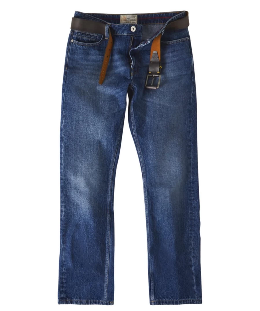 Joe Browns Men's Mid Blue Stylish Straight Leg Jeans for a Modern Fit