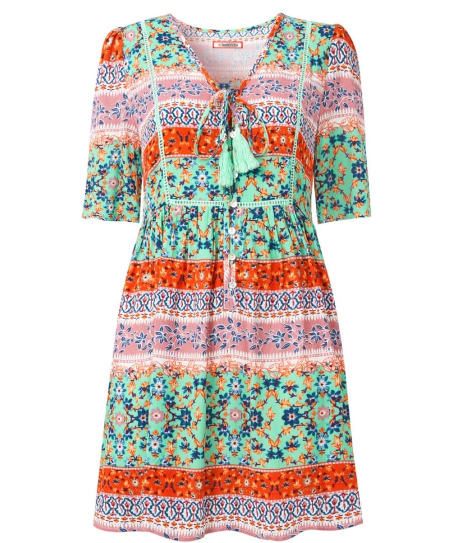 Joe Browns Women's Boho Breeze Tunic in Multi Color - Stylish Flowy Boho Top