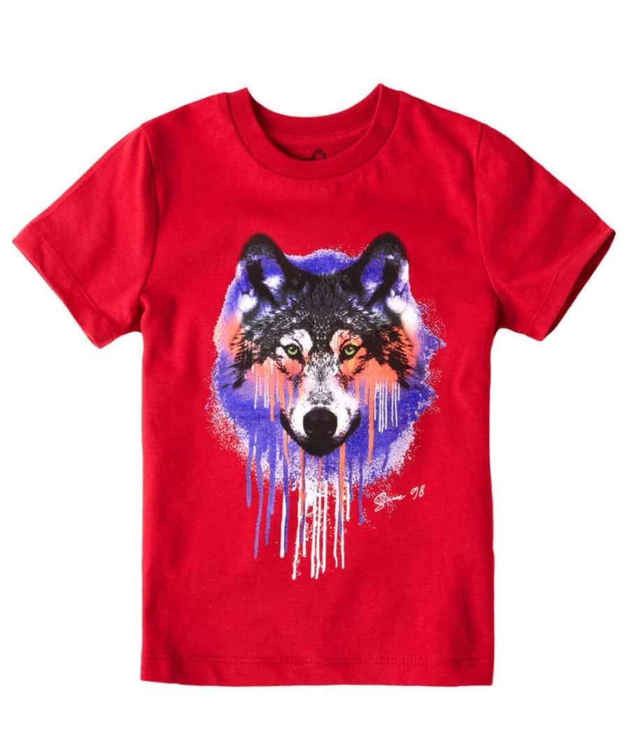 Joe Browns Kids Red Wolf Splat Graphic T-Shirt