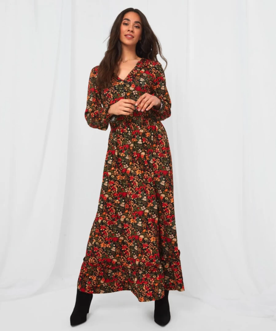 "Joe Browns Women's Multi-Color Autumn Dress - Stylish Fall Fashion for Amazing Days"