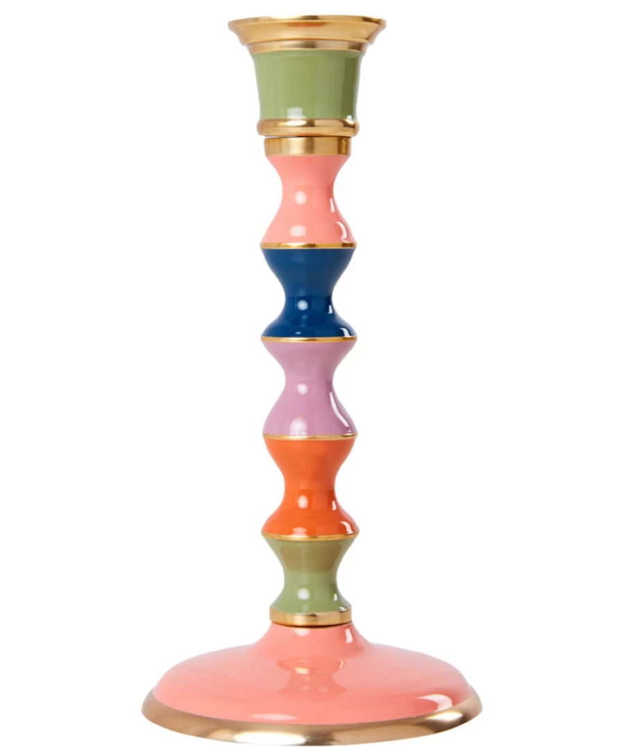Joe Browns Rainbow Multi-Colored Candlestick Holder - Decorative Doris Design
