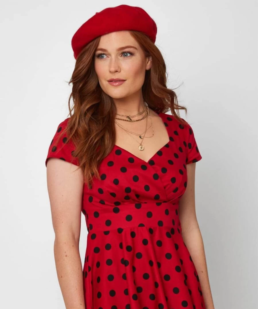 "Joe Browns Women's Red Ooh La La Beret - Stylish French Hat for Women"