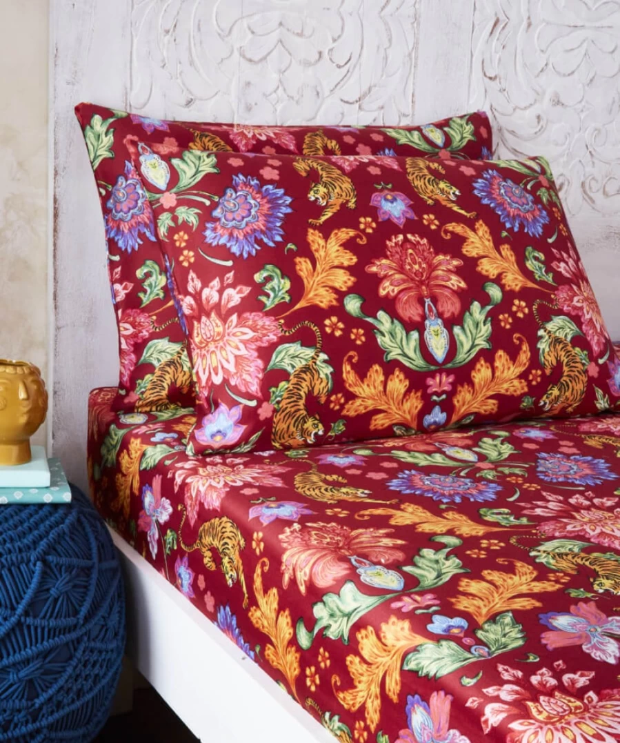 Joe Browns Terrific Tiger Multi-Colored Bedding Set - Vibrant Animal Print Design