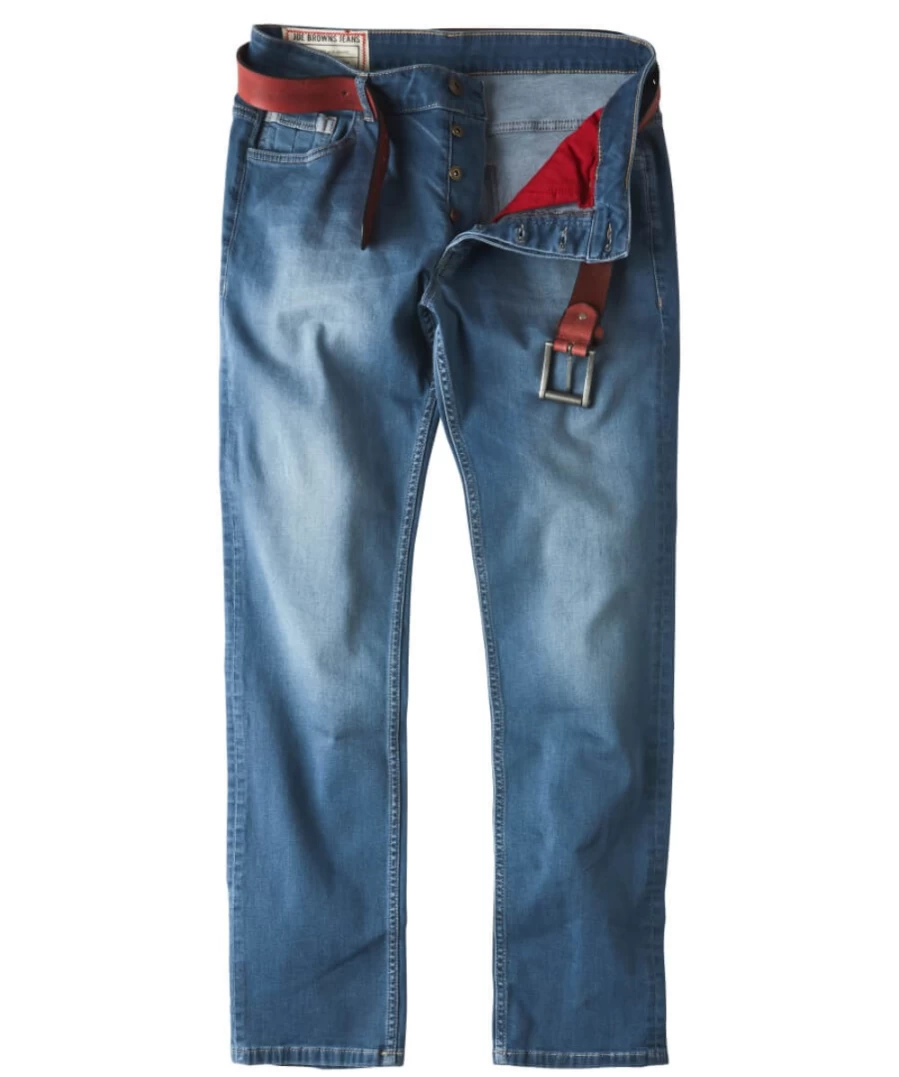Joe Browns Men's Vintage Wash Slim Fit Jeans – Sensational Comfort & Style