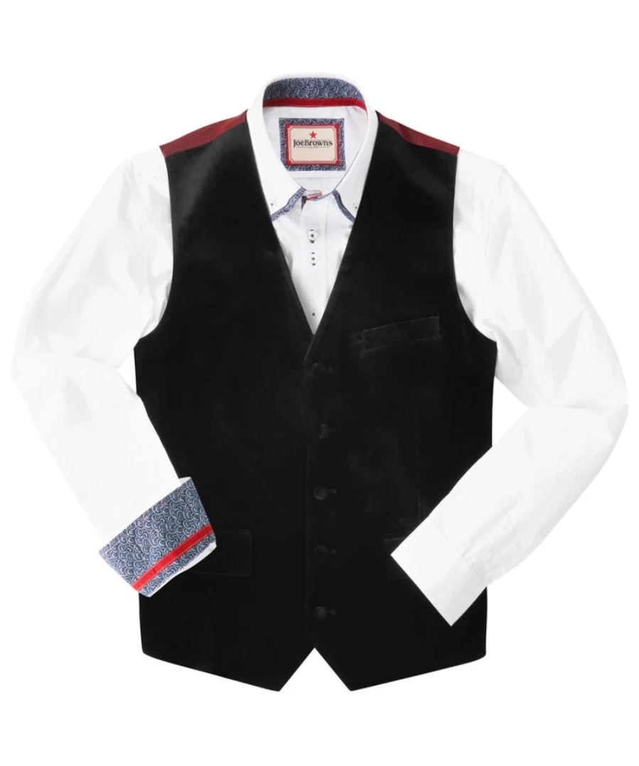 "Joe Browns Men's Black Waistcoat – Stylish & Sensational Design"