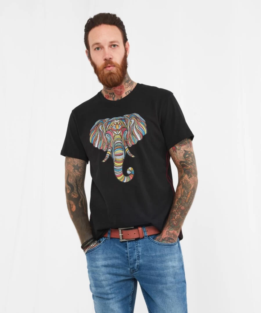 Joe Browns Men's Black In The Detail Tee - Stylish Casual T-Shirt